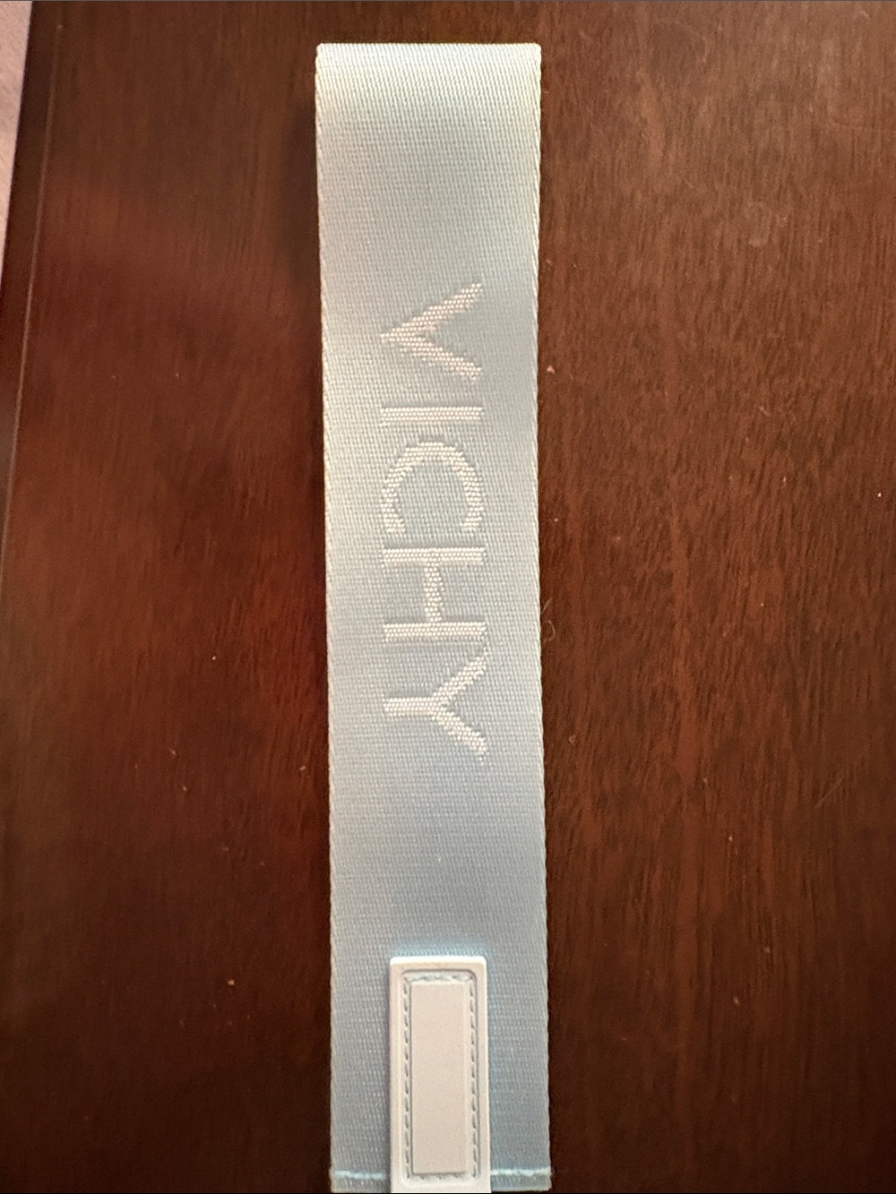 Vichy Light Blue lanyard Accent Strap